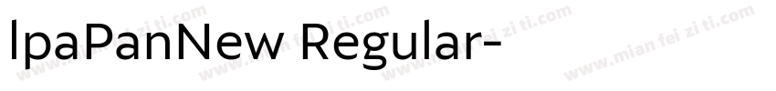 lpaPanNew Regular字体转换